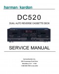 Сервисная инструкция Harman-Kardon DC-520