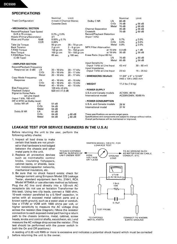 Сервисная инструкция Harman-Kardon DC-5500