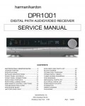 Сервисная инструкция Harman-Kardon DPR-1001