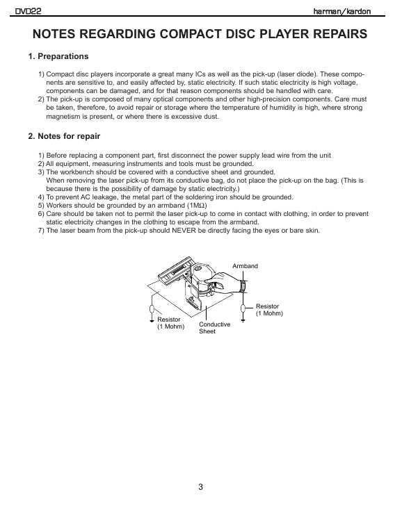 Сервисная инструкция Harman-Kardon DVD-22