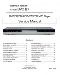 Сервисная инструкция Harman-Kardon DVD-27