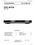 Сервисная инструкция Harman-Kardon DVD-29, DVD-230