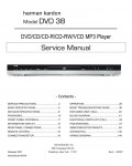 Сервисная инструкция Harman-Kardon DVD-38