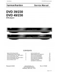 Сервисная инструкция Harman-Kardon DVD-39-230, DVD-49-230