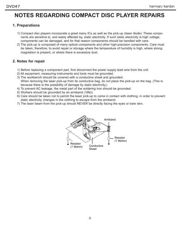 Сервисная инструкция Harman-Kardon DVD-47