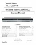 Сервисная инструкция Harman-Kardon DVD-48