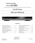 Сервисная инструкция Harman-Kardon HD-990