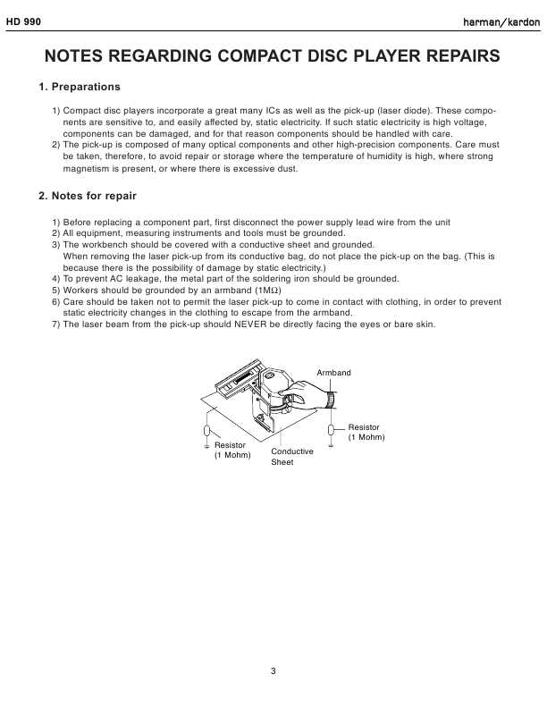 Сервисная инструкция Harman-Kardon HD-990