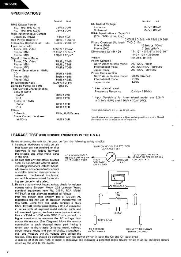 Сервисная инструкция Harman-Kardon HK-6500