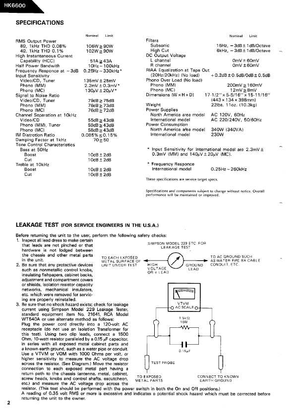 Сервисная инструкция Harman-Kardon HK-6600