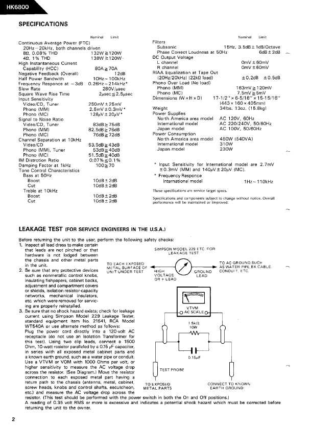 Сервисная инструкция Harman-Kardon HK-6800