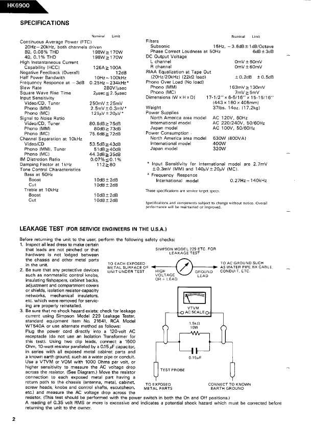 Сервисная инструкция Harman-Kardon HK-6900