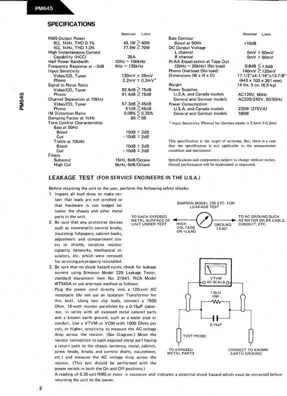 Сервисная инструкция Harman-Kardon PM-645