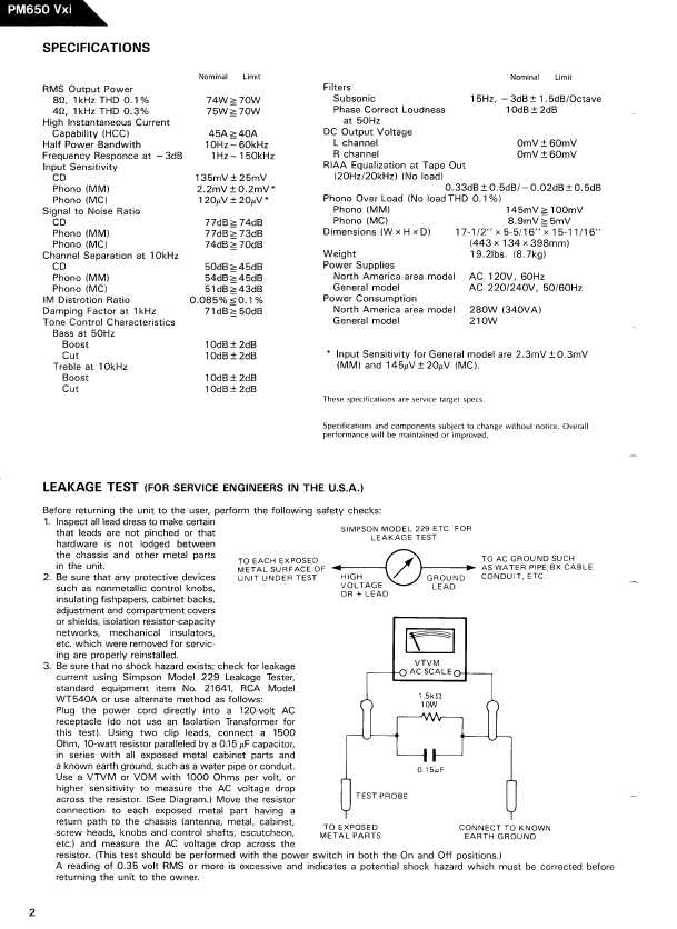 Сервисная инструкция Harman-Kardon PM-650VXI