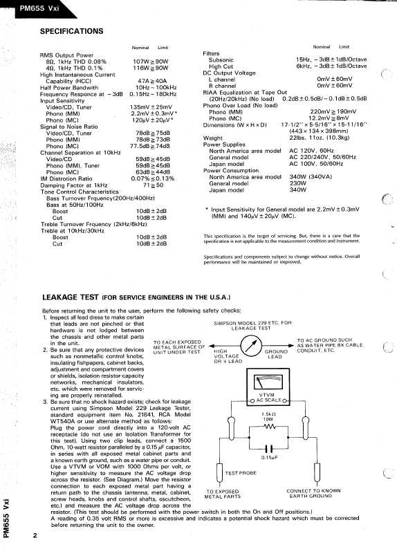 Сервисная инструкция Harman-Kardon PM-665VXI