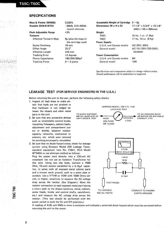 Сервисная инструкция Harman-Kardon T-55C, 60C