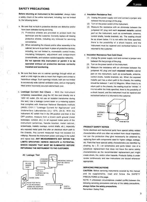 Сервисная инструкция Harman-Kardon TL-8500