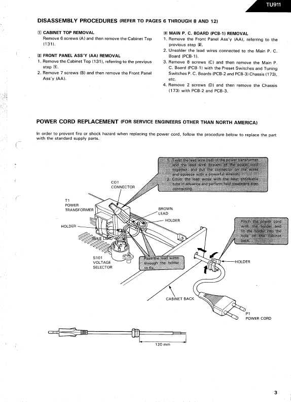 Сервисная инструкция Harman-Kardon TU-911