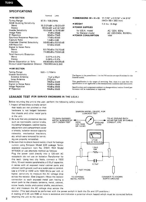 Сервисная инструкция Harman-Kardon TU-912