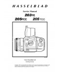 Сервисная инструкция HASSELBLAD 203FE, 205FCC, 205TCC