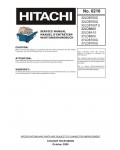 Сервисная инструкция Hitachi 32LD8600, 37LD8600, 32LD8A10