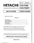 Сервисная инструкция Hitachi C43-F200