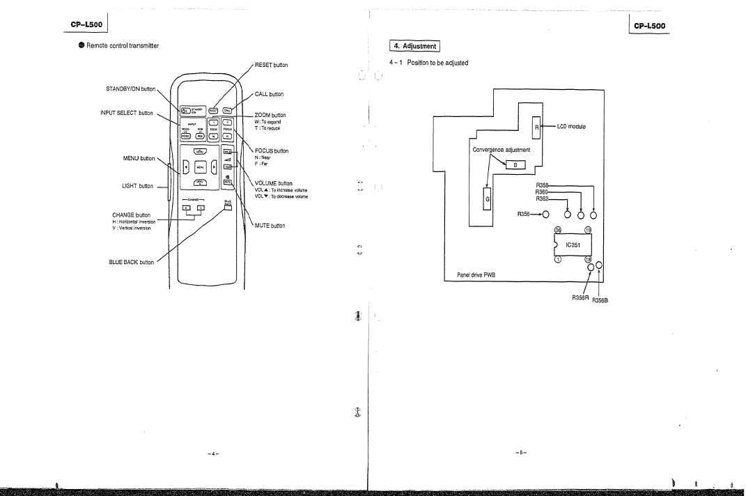 Сервисная инструкция Hitachi CP-L500