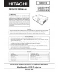 Сервисная инструкция Hitachi CP-X201, CP-X301, CP-X401