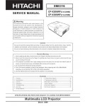 Сервисная инструкция Hitachi CP-X206WF, CP-X306WF
