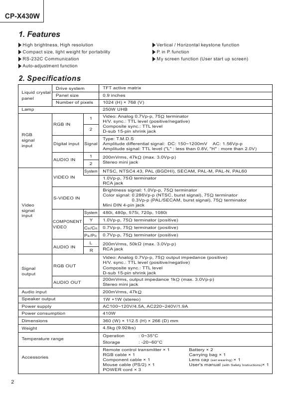 Сервисная инструкция Hitachi CP-X430W