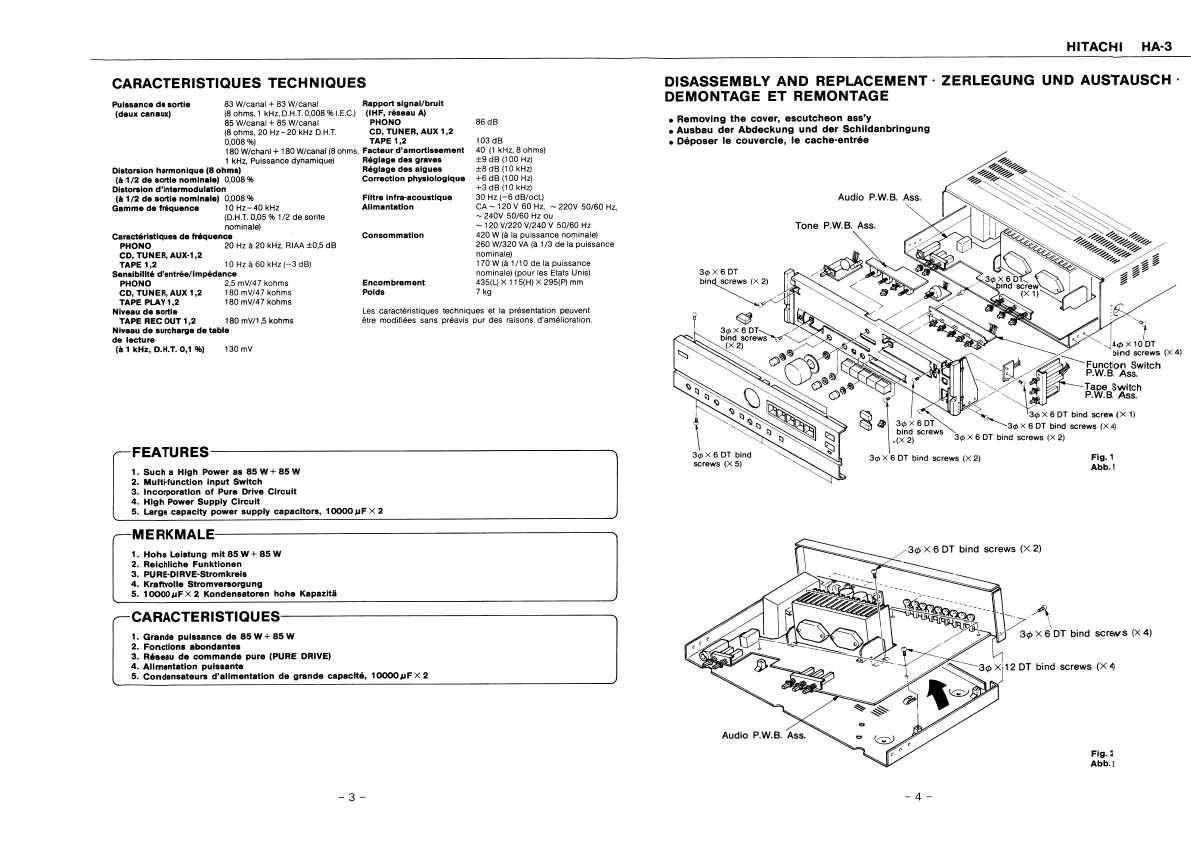 Сервисная инструкция Hitachi HA-3