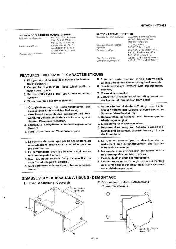 Сервисная инструкция Hitachi HTD-G2