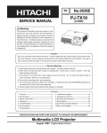 Сервисная инструкция Hitachi PJ-TX10