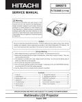 Сервисная инструкция Hitachi PJ-TX300E