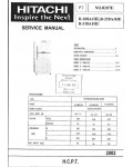 Сервисная инструкция Hitachi R-208, R-258, R-318A1HE
