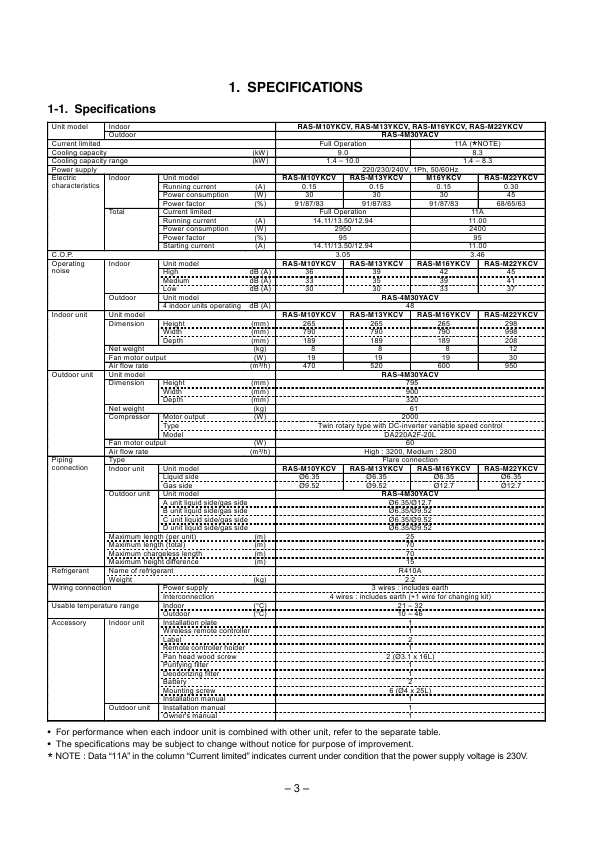 Сервисная инструкция Hitachi RAS-M10, 13, 16, 20YKCV