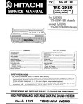 Сервисная инструкция HITACHI TRK-3D30