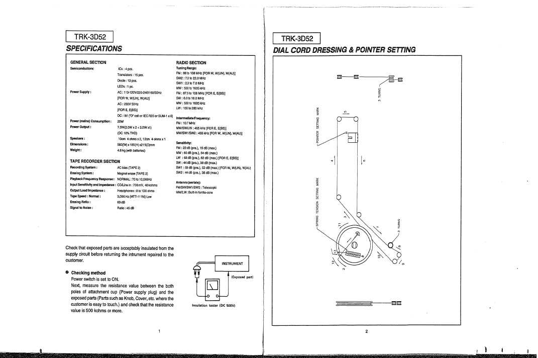 Сервисная инструкция Hitachi TRK-3D52