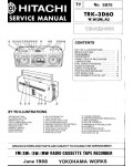 Сервисная инструкция Hitachi TRK-3D60