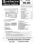 Сервисная инструкция Hitachi TRK-3D8