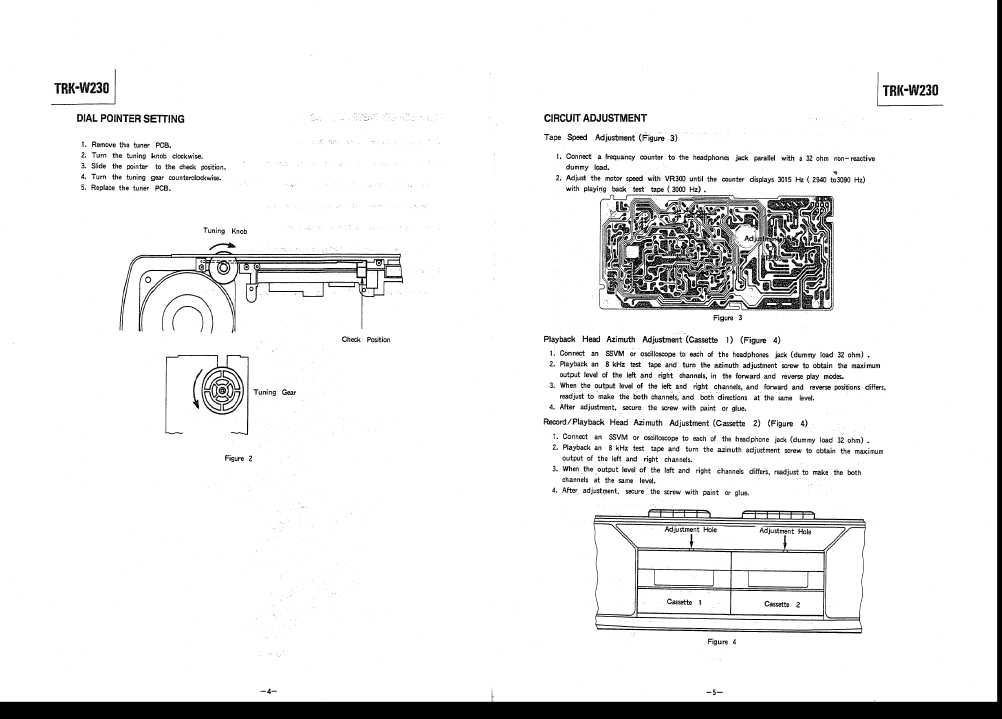 Сервисная инструкция HITACHI TRK-W230