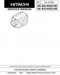 Сервисная инструкция Hitachi VK-S274