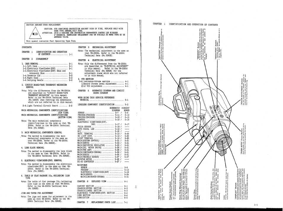 Сервисная инструкция HITACHI VM-1300A