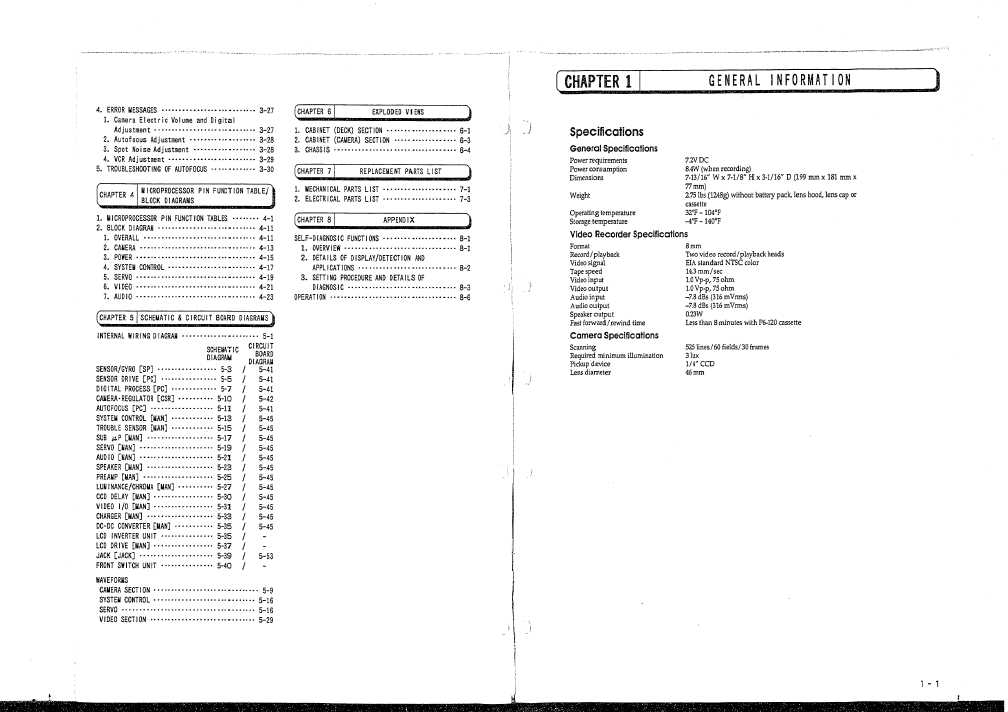 Сервисная инструкция Hitachi VM-H100LA