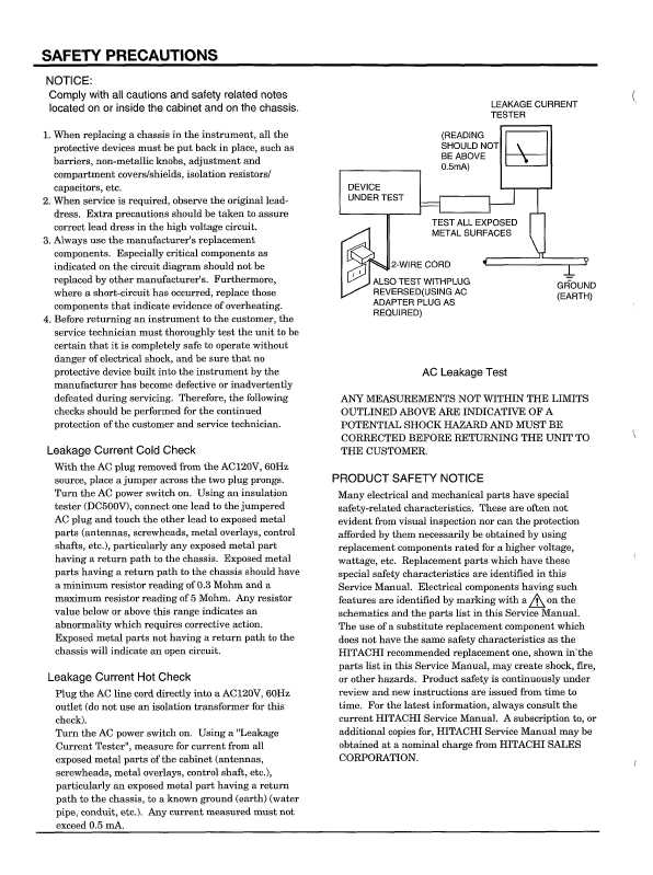 Сервисная инструкция Hitachi VT-UX625A, VT-UX627A