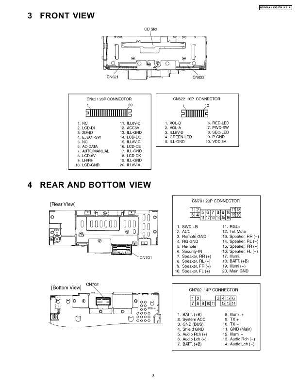 Сервисная инструкция PANASONIC CQ-EH1461A