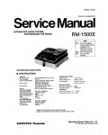 Сервисная инструкция Panasonic RM-1500E