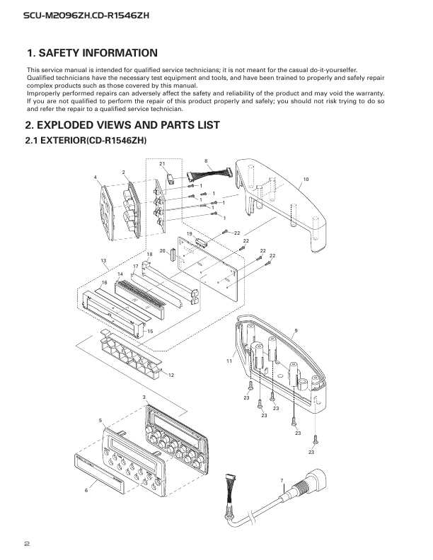 Сервисная инструкция Pioneer SCU-M2096, CD-R1546