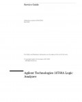 Сервисная инструкция HP (Agilent) 16760A LOGIC ANALYZER