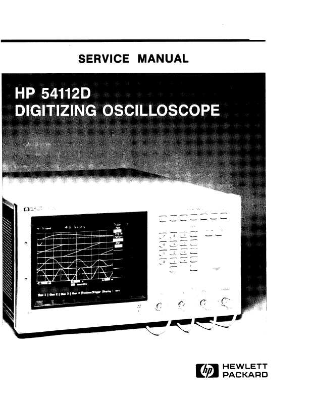 Сервисная инструкция HP (Agilent) 54112D DIGITIZING OSCILLOSCOPE